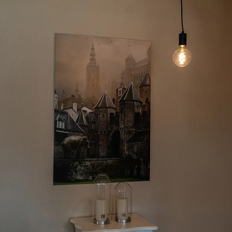 Inteligentné závesné svietidlo čierne vrátane WiFi G95 - Facil