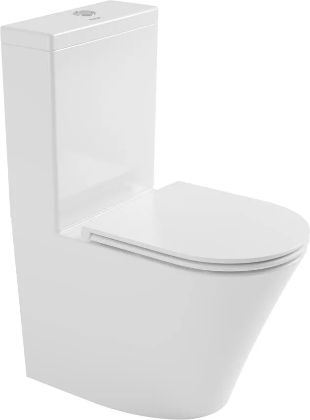 Bruckner Bruckner, FEIN misa pre kombi WC, Rimless, 61x36cm, spodný/zadný odpad, biela, 201.424.4