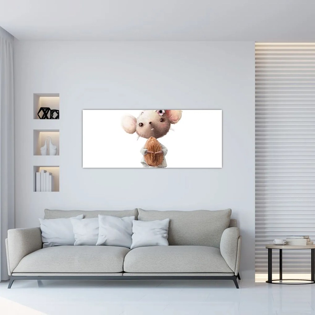 Obraz - Akvarelové zvieratko N⁰2 (120x50 cm)