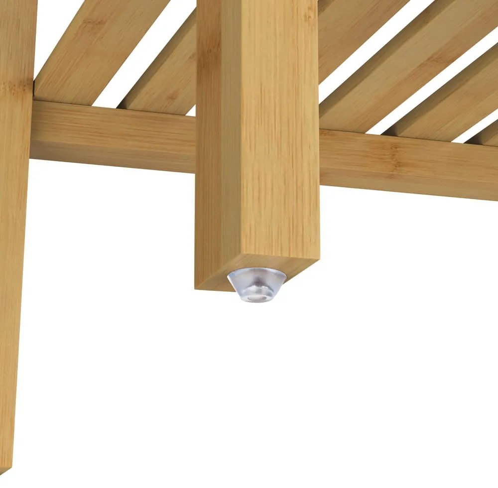 Bambusový regál ZOJA, 4 police, 48x32x123cm, hnedá Casaria