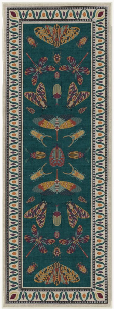 Umývateľný behúň s nízkym vlasom Flutterby by Iris Apfel