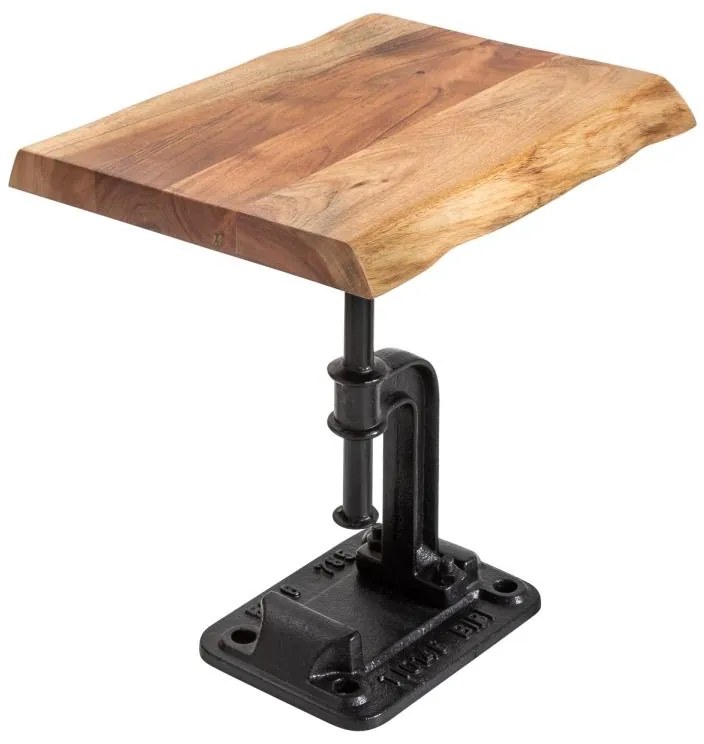 Dizajnový odkladací stolík Unity, 43 cm, akácia