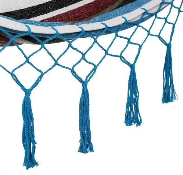 InternetovaZahrada Hojdacia sieť so strapcami 320x150 cm - modrá