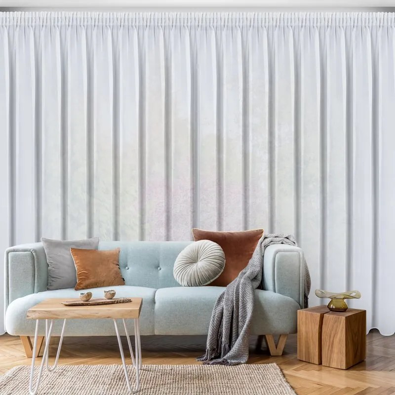 ZÁCLONA ARLETA NA PÁSKE 350X270 CM BIELA