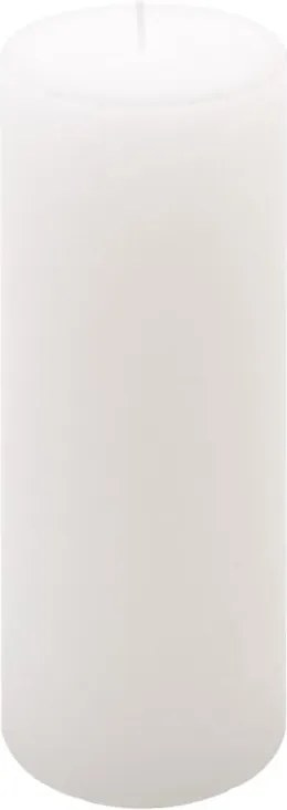 Biela parafínová sviečka rustikálna 20 cm, 90 h, sada 2 ks