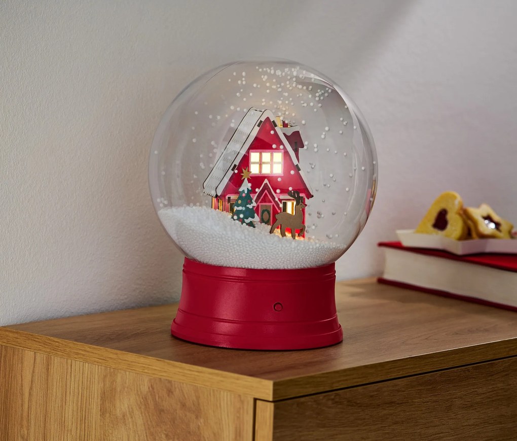 Snehová guľa s LED, veľká