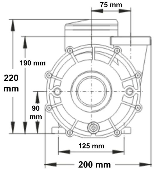 LX Vodné čerpadlo pre vírivky LP200 2,0HP