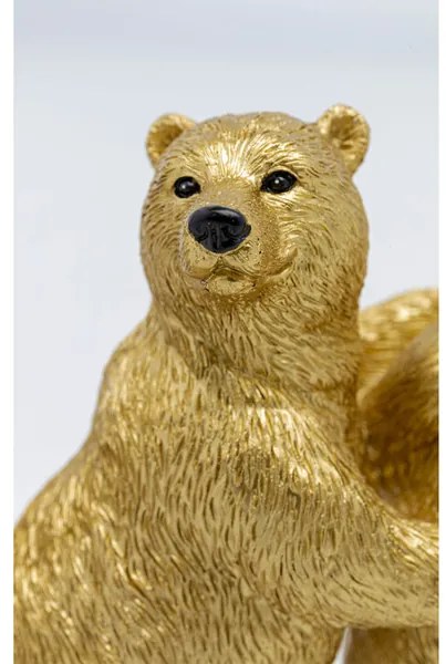 Dancing Bears dekorácia zlatá 14 cm