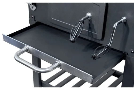 Gril na drevené uhlie čierna