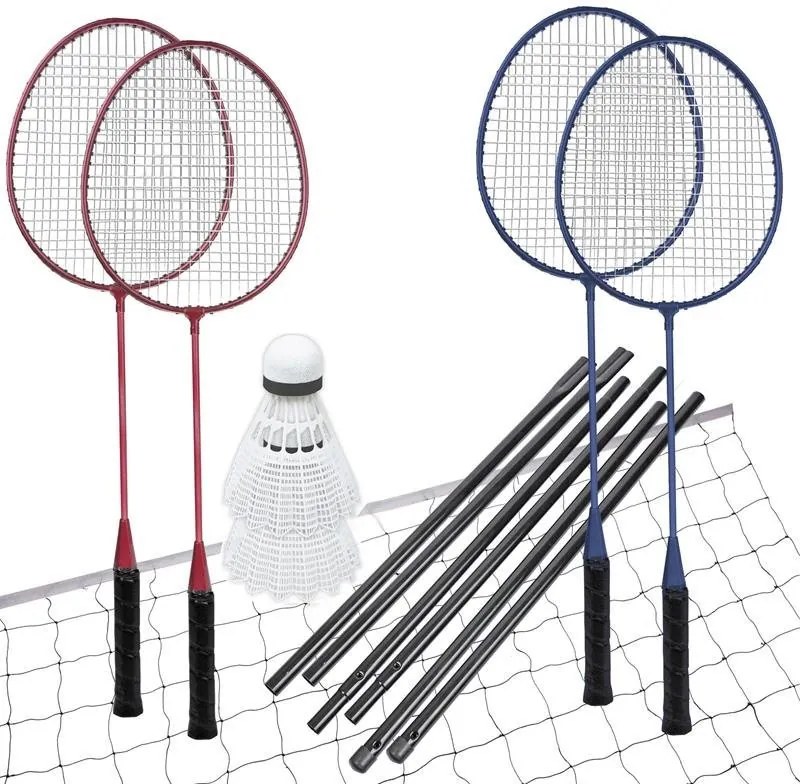 Sada na badminton FUN START 4 rakety + sieť a košíky