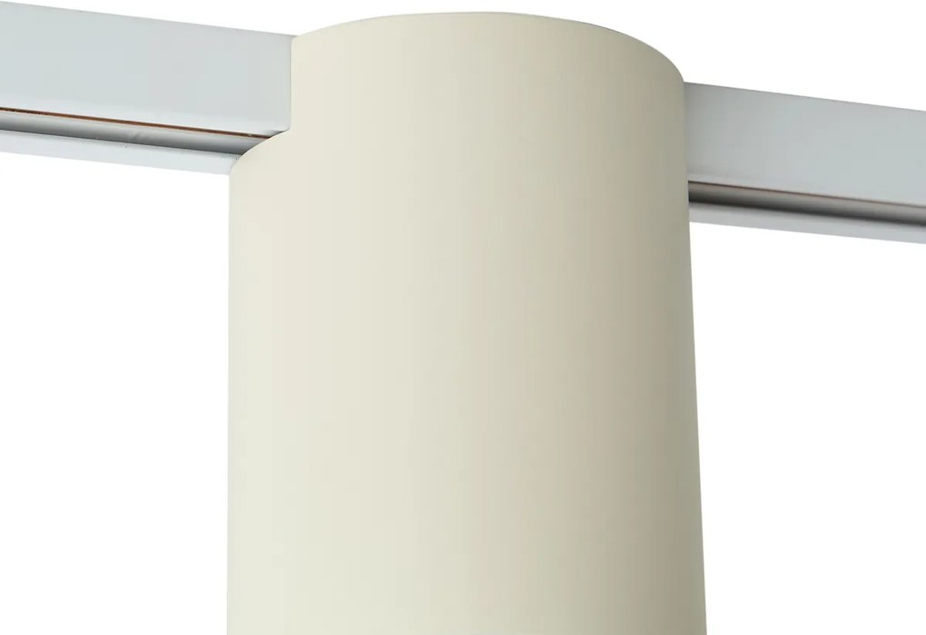 Moderný béžový reflektor pre 1-fázový koľajnicový systém - Iconic Rondoo Up