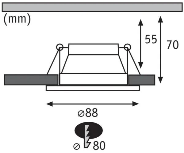 Paulmann 93403 - LED/6,5W IP44 Stmievateľné kúpeľňové svietidlo COLE 230V