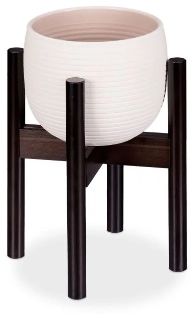 Nastaviteľný bambusový stojan na kvety RelaxDays RD28823 – prírodný