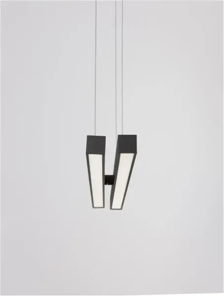 LED luster X-Line 100 čierne