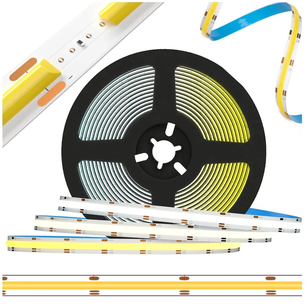 ECOLIGHT LED pásik NEON COB 12V 9W 1m teplá biela