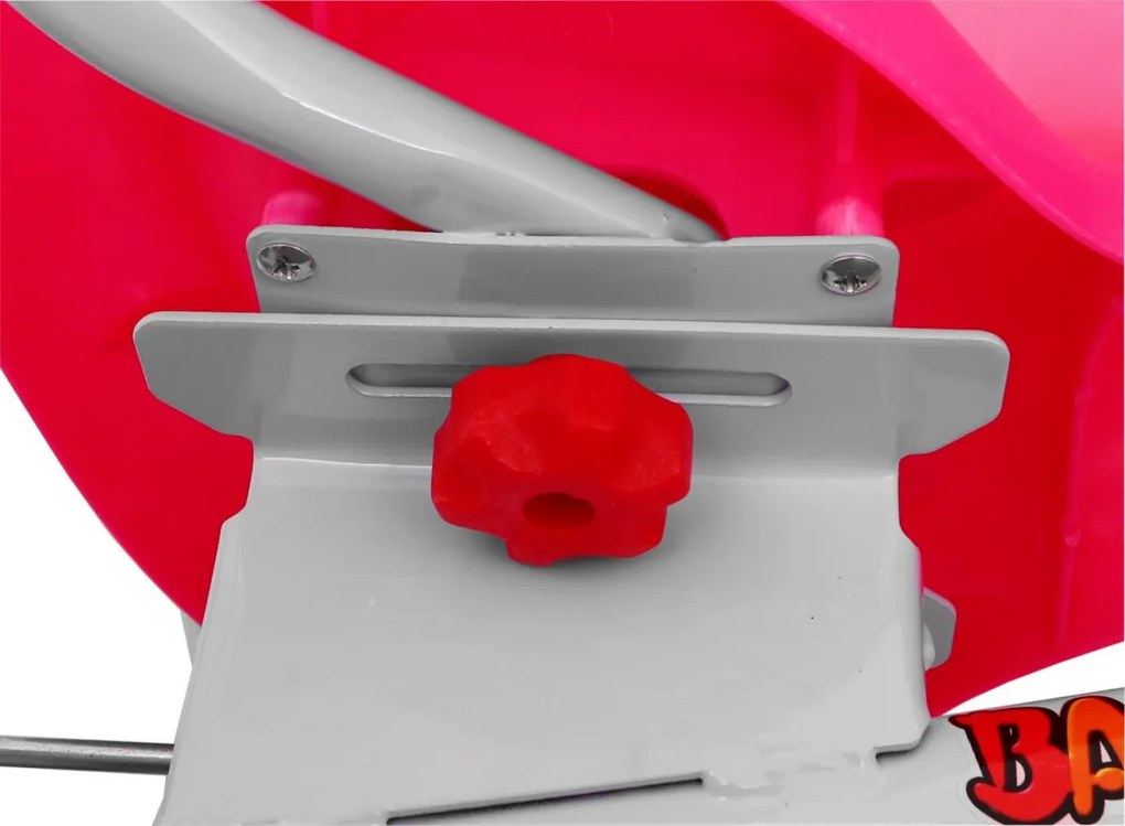 Ramiz Detský trojkolesový bicykel Elephant Ružová + zvuky + strieška + zábrana + opierka na nohy + rukoväť + úložný priestor