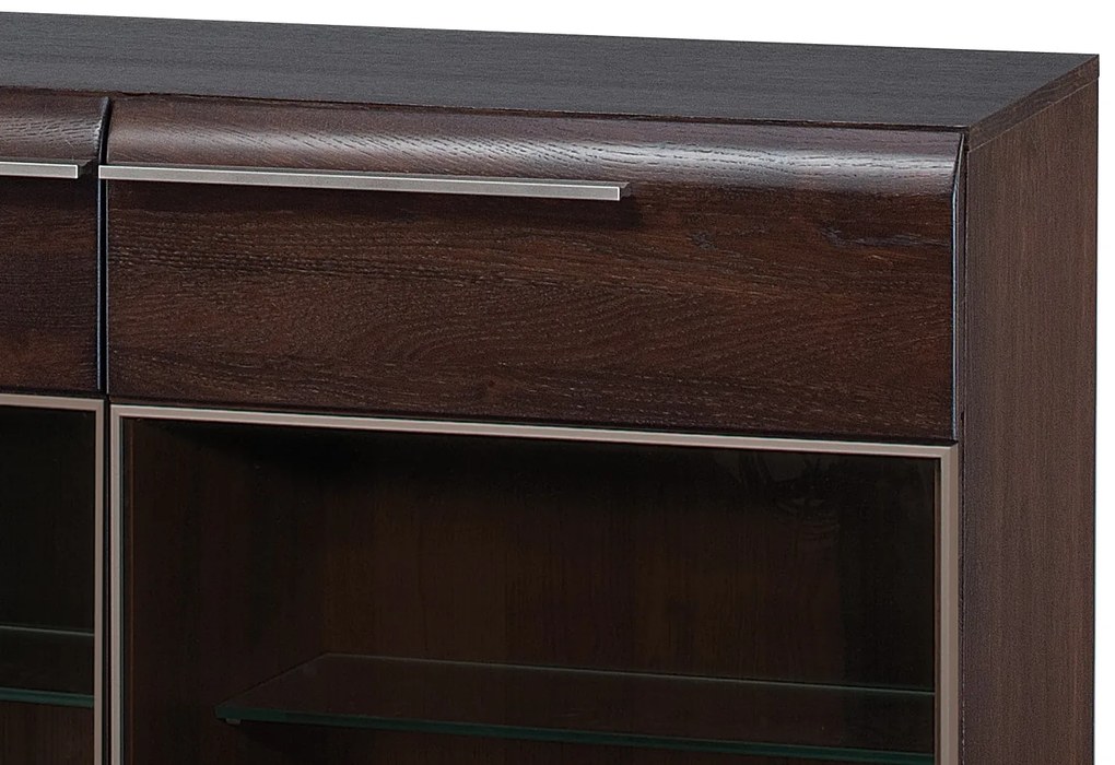 Komoda Porti 48 180 cm z masivu dub čokoládový