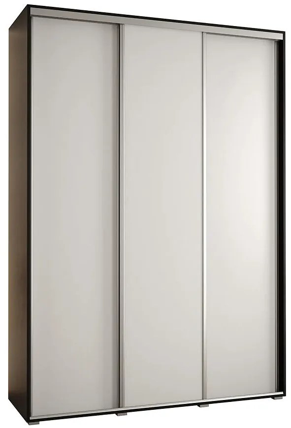 Skriňa 45 Canaris 1 180 čierna/biela/silver