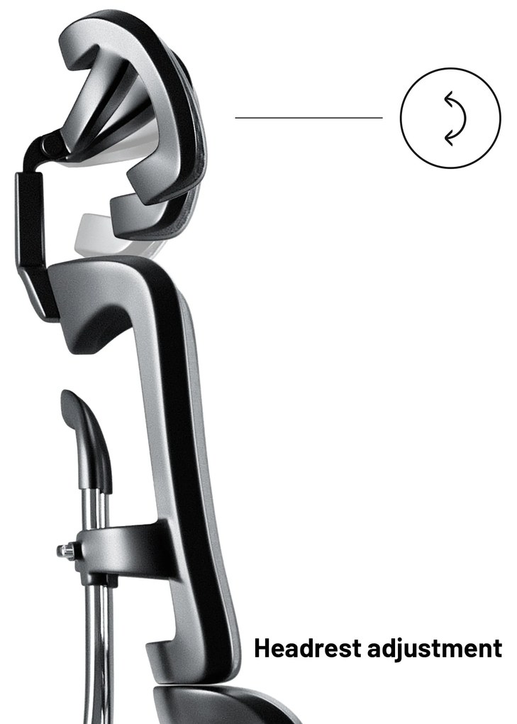 Kancelárska ergonomická stolička Diablo V-Master, čierno-šedá