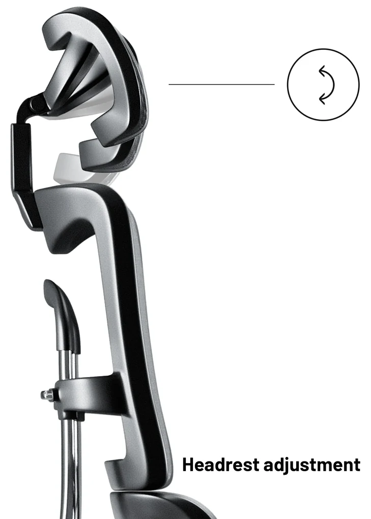 Kancelárska ergonomická stolička Diablo V-Master, čierno-šedá