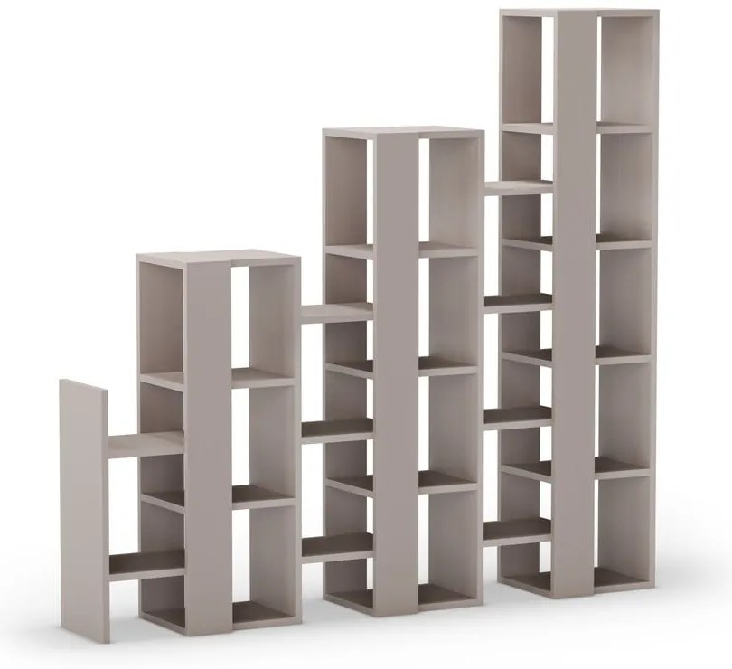 Sivobéžový regál 158x151 cm Anissa – Marckeric