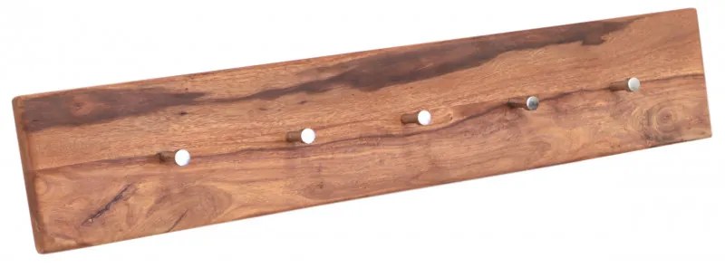 Vešiak Tina s 5 háčikmi 80x15x2,2 indický masív palisander Super natural