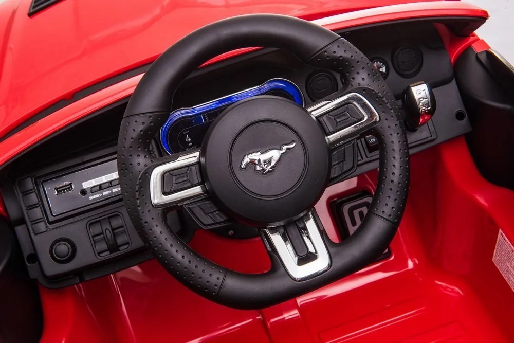 LEAN CARS ELEKTRICKÉ AUTÍČKO - Ford Mustang GT SX2038 - červené - 2x200W MOTOR - 2x12V7Ah BATÉRIA -2023