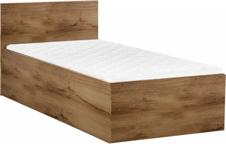 AKCIA Posteľ SOFIA 120 x 200 cm, dub artisan II. akosť
