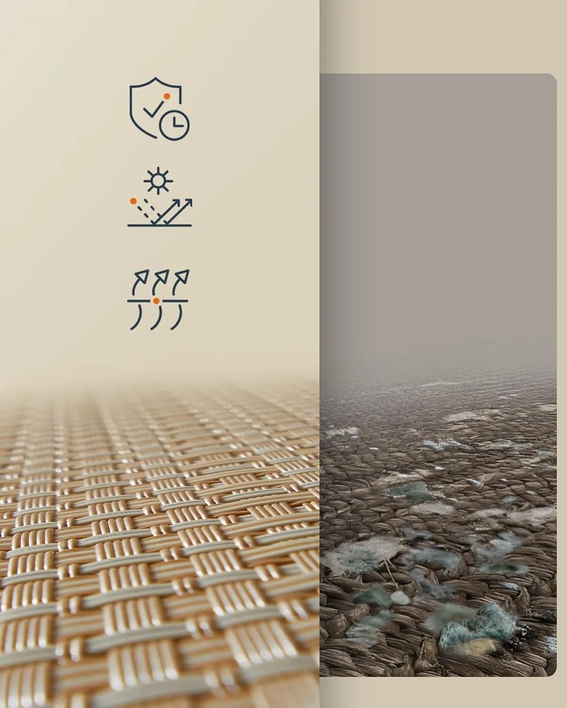 Kôš na bielizeň Dione 100 L hnedý