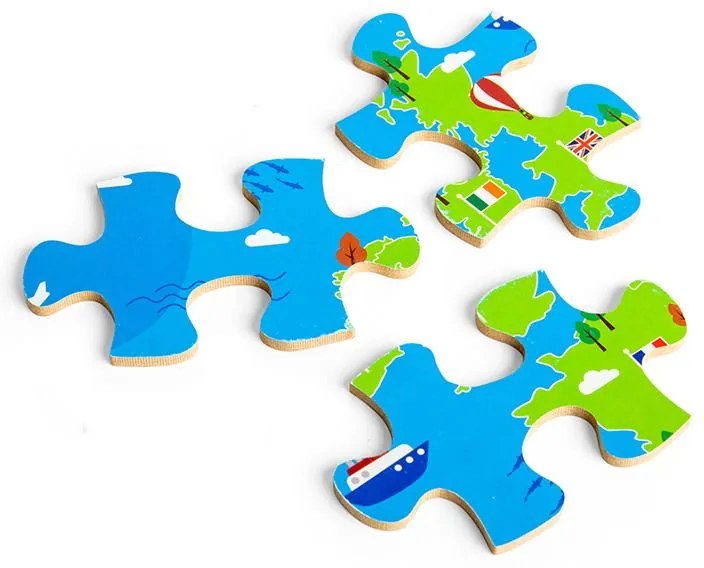 Bigjigs Toys Puzzle Európske pamiatky