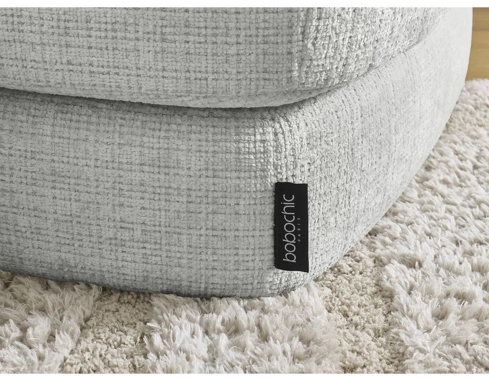 Svetlosivá ženilková podnožka Leonore – Bobochic Paris