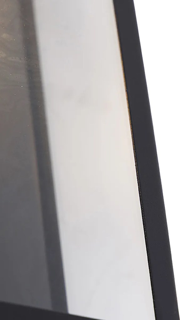 Sada 2 vonkajších nástenných svietidiel čiernych IP44 so sklom - Rotterdam