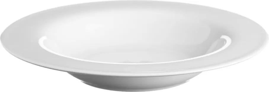 Biely polievkový tanier z porcelánu Price & Kensington Simplicity, Ø 21,5 cm