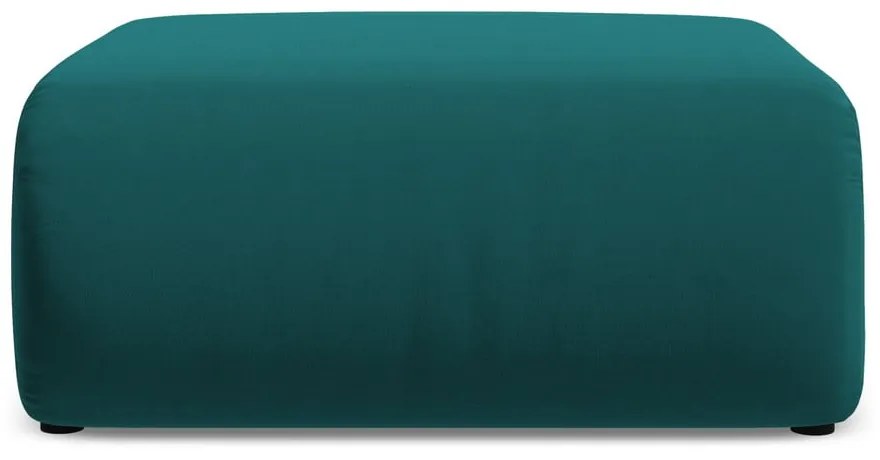 Tyrkysovomodrá zamatová podnožka Ekahi – Makamii