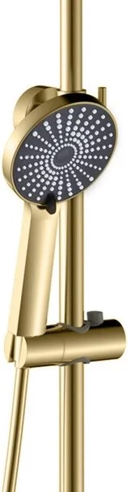 Rea Marco, sprchový set s vaňovou výlevkou, zlatá matná, REA-P8548