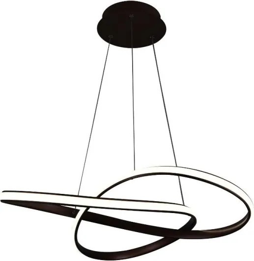 Brilagi - LED Stmievateľný luster na lanku COSMOWAVE LED/70W/230V 3000-6500K hnedá + DO