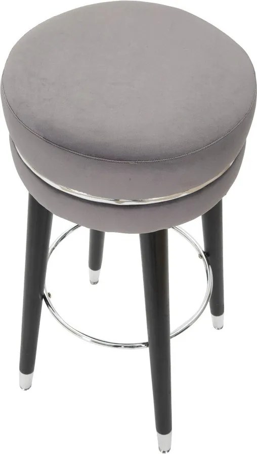 Sivá čalúnená barová stolička (výška sedadla 74 cm) Paris – Mauro Ferretti