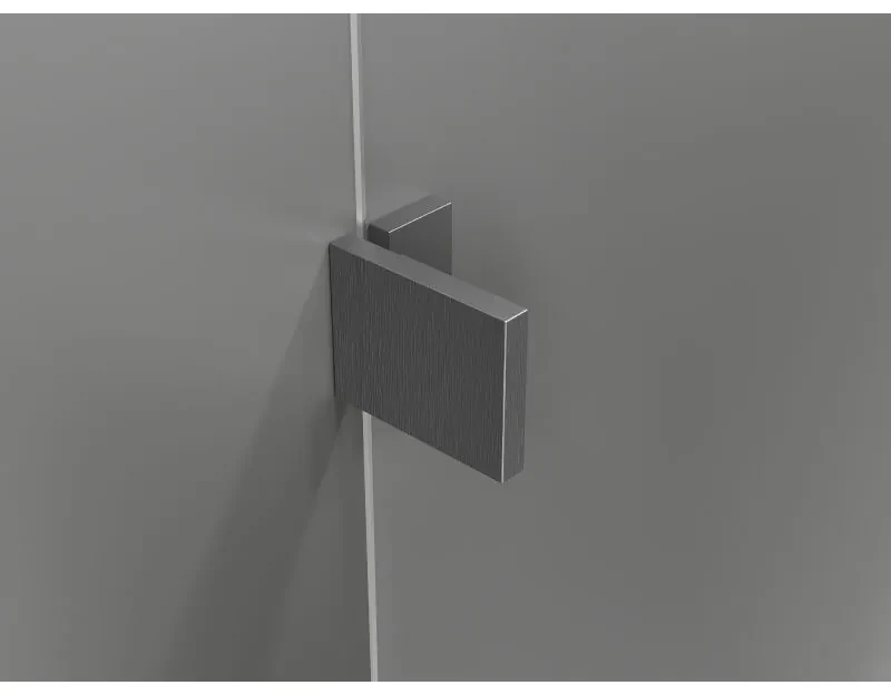 Mexen Lunar-B, pravostranný výklopný sprchový kút 95 x 80 cm, 8mm číre sklo, profil grafit brúsený, 832-095-080-66-00-P