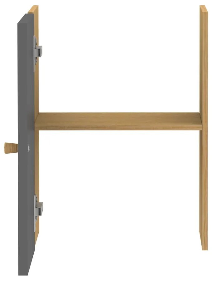 Sivý modulárny policový systém 33x43.5 cm Z Cube - Tenzo