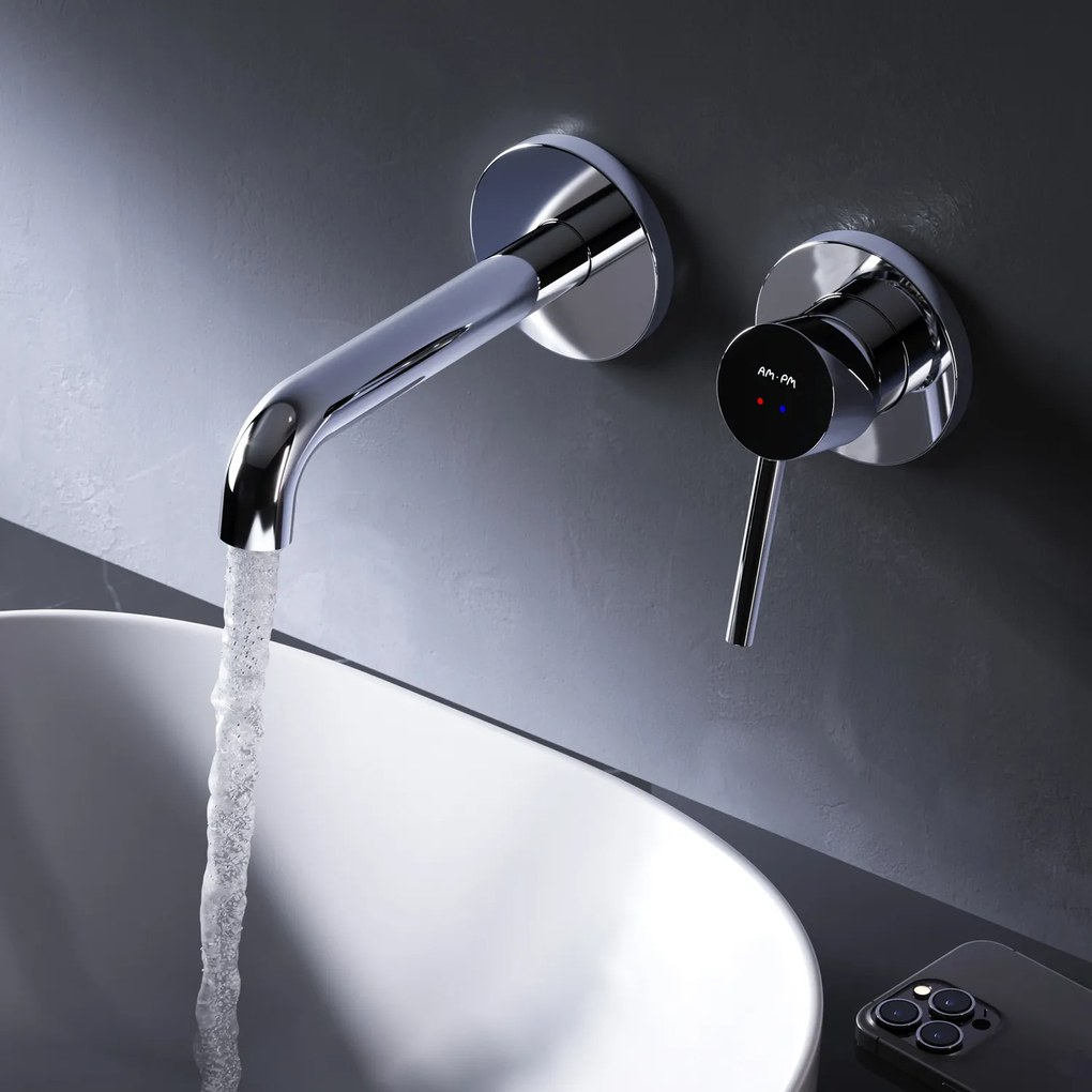 Vstavaná umývadlová batéria AM.PM Gem FPA72600 jednopáková, podomietková, chróm