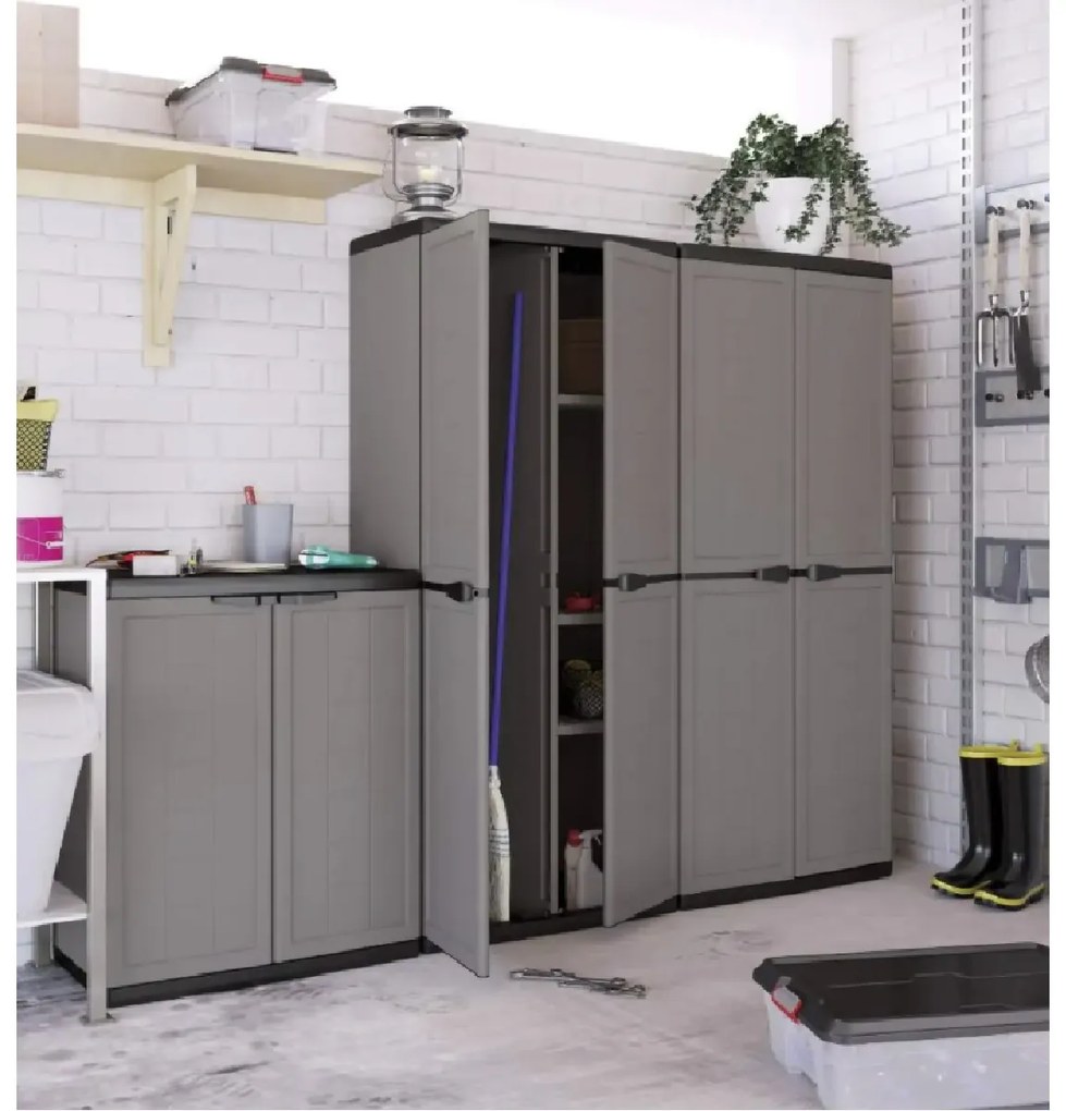 KIS Skriňa JOLLY vysoká delená 68 cm, šedá