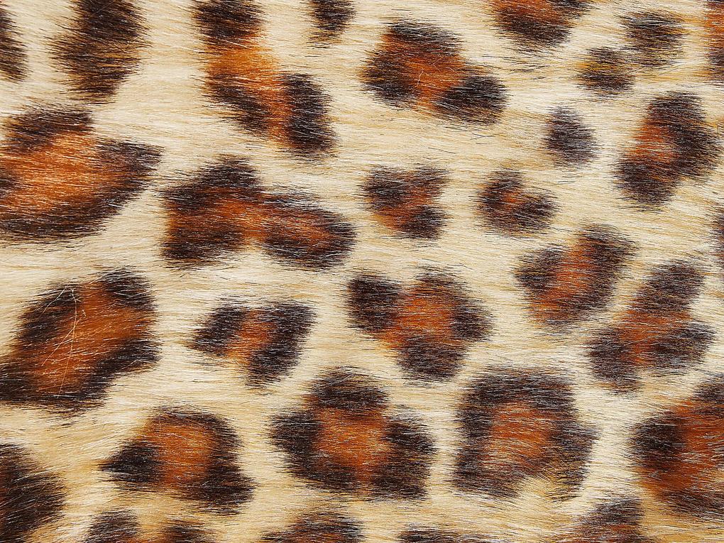 Koberec s leopardím vzorom hnedý NAMBUNG Beliani