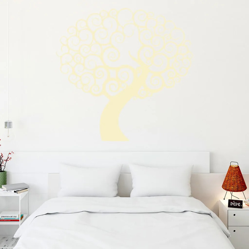 Veselá Stena Samolepka Kúzelný strom Farba: červená, Veľkosť: 60 x 60 cm