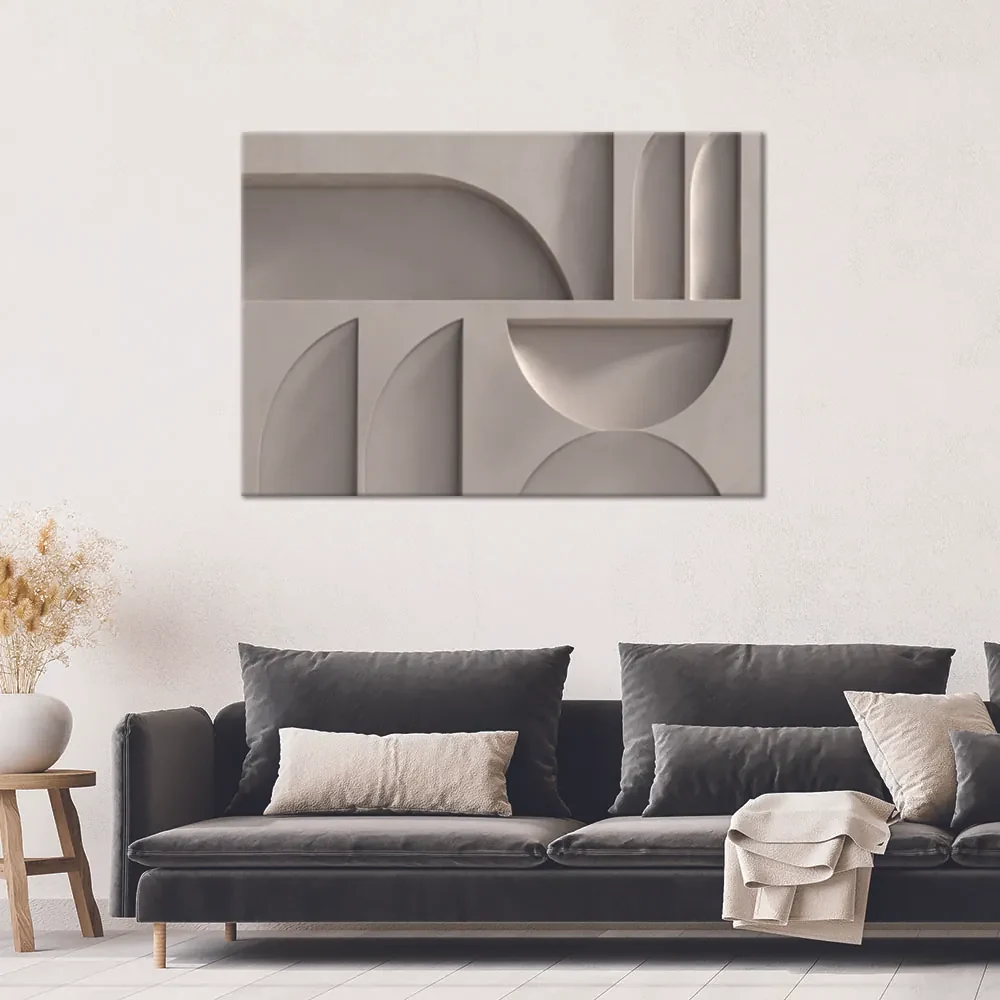 Gario Obraz na plátne Reliéfna 3D abstrakcia Rozmery: 120 x 80 cm