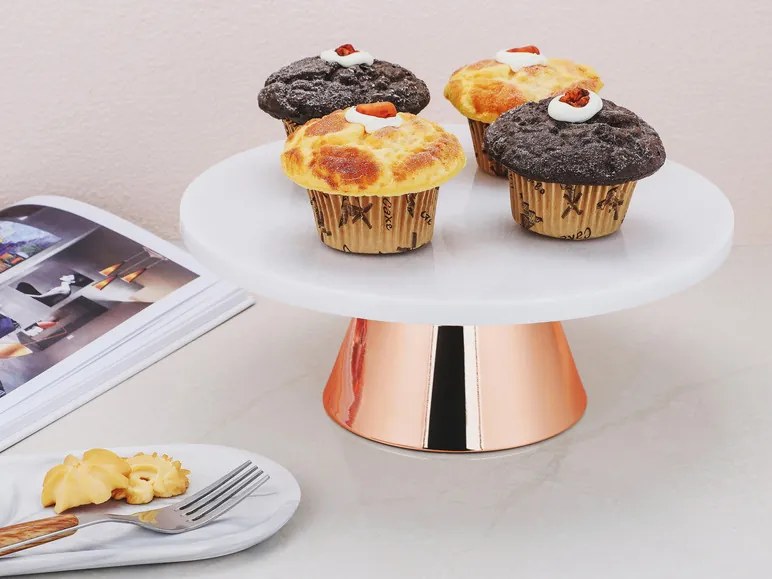 Echtwerk Mramorový servírovací tanier (medená, Ø 30 cm) (100343357)