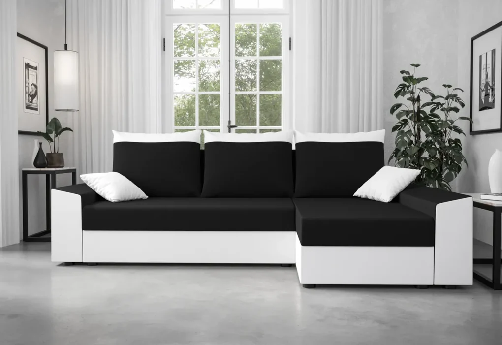 PAMELA rohová rozkladacia sedačka, 248x80x139 sawana 05/sawana 14