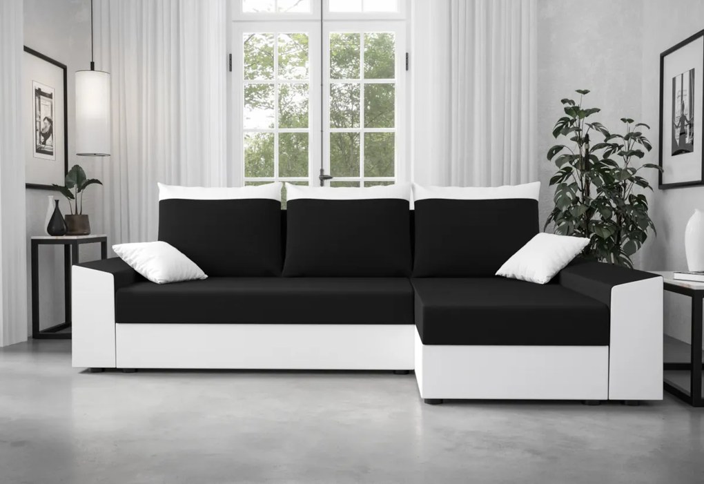 PAMELA rohová rozkladacia sedačka, 248x80x139 sawana 05/sawana 21