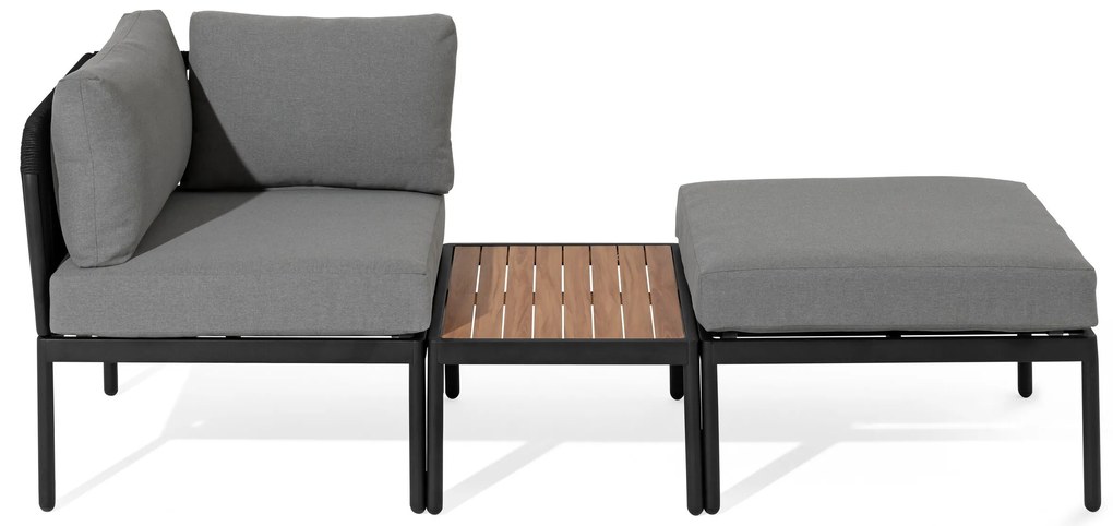 Modulárny relaxačný nábytok s textilným výpletom