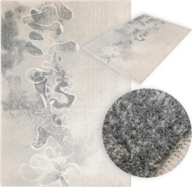 Koberec Agnella Isfahan Aszra sivý