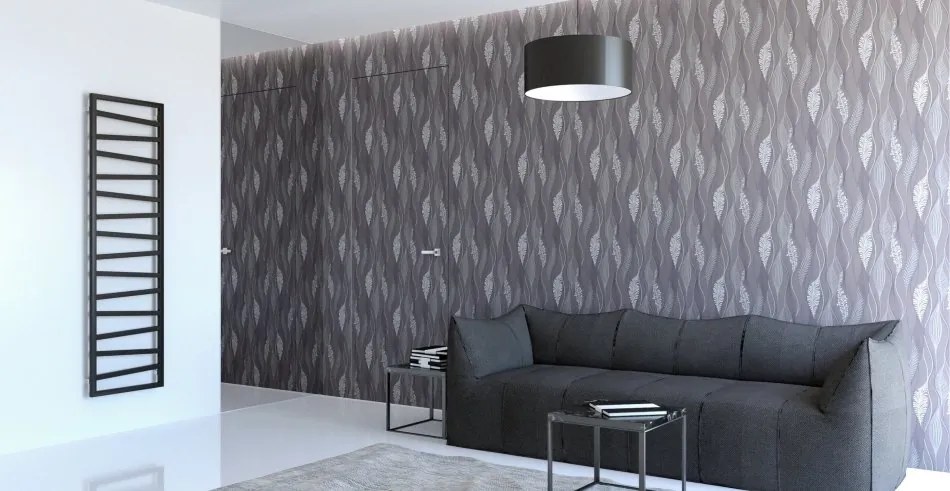 Terma Zigzag 1070x500 kombinovaný radiátor RAL9005 Pololesk Z8